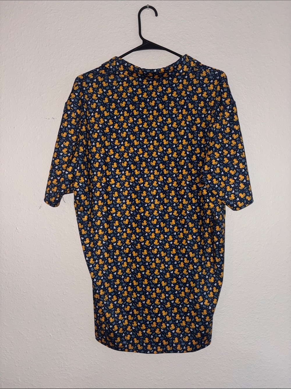 Bogey Bros Navy Golf Polo with Yellow Duck Print - Picture 3 of 16